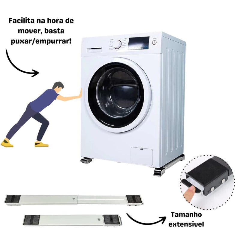 Suporte Móvel Ajustável para Refrigerador