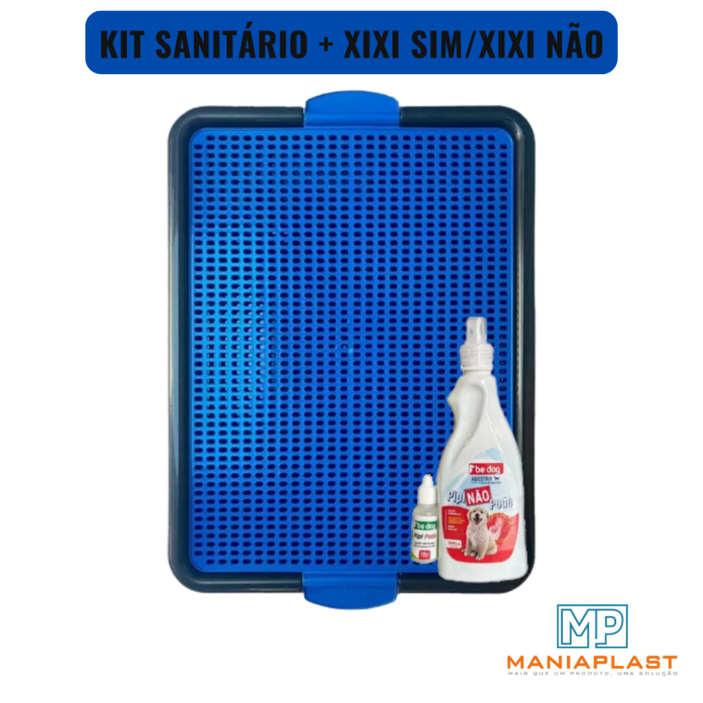 Kit Sanitário Pet + Educador Pet Xixi Sim Xixi Não