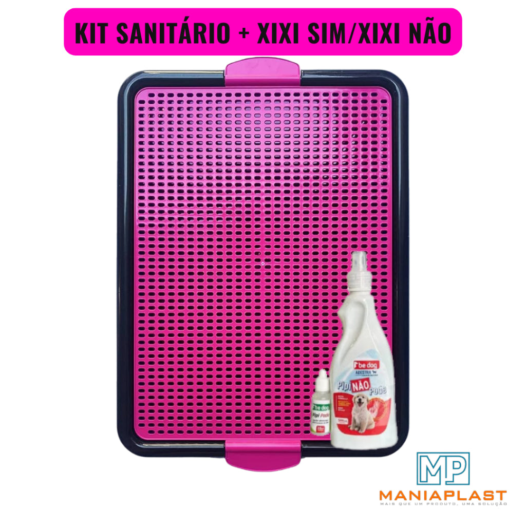 Kit Sanitário Pet + Educador Pet Xixi Sim Xixi Não