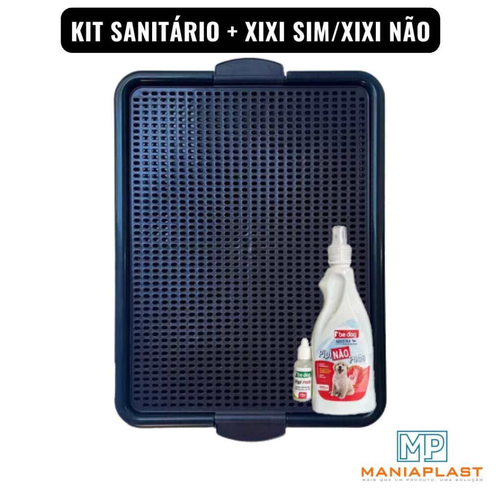 Kit Sanitário Pet + Educador Pet Xixi Sim Xixi Não
