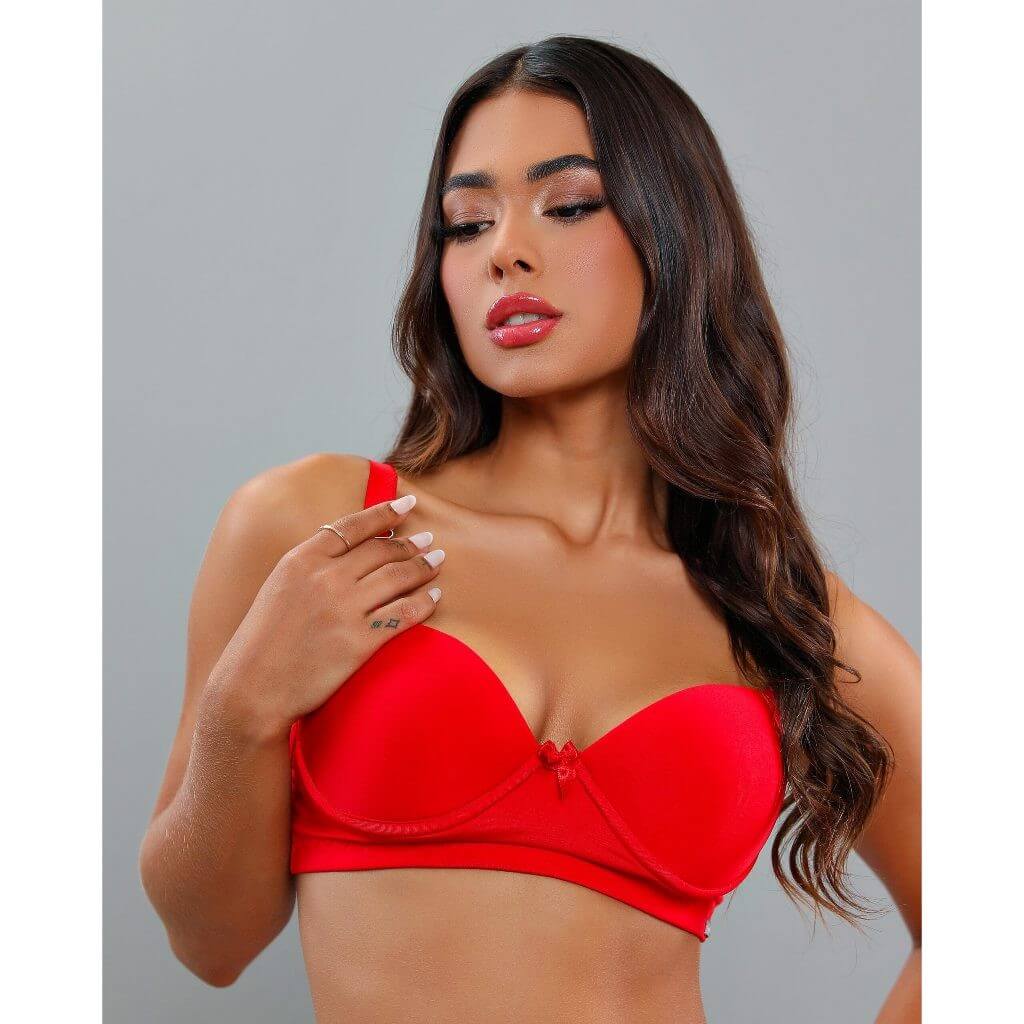 Kit c/3 Sutiã de Microfibra Com Bojo