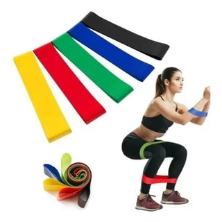 Kit 5 faixas elásticas para exercício