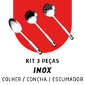 Kit Utensílios Cozinha Aço Inox 304 Profissional