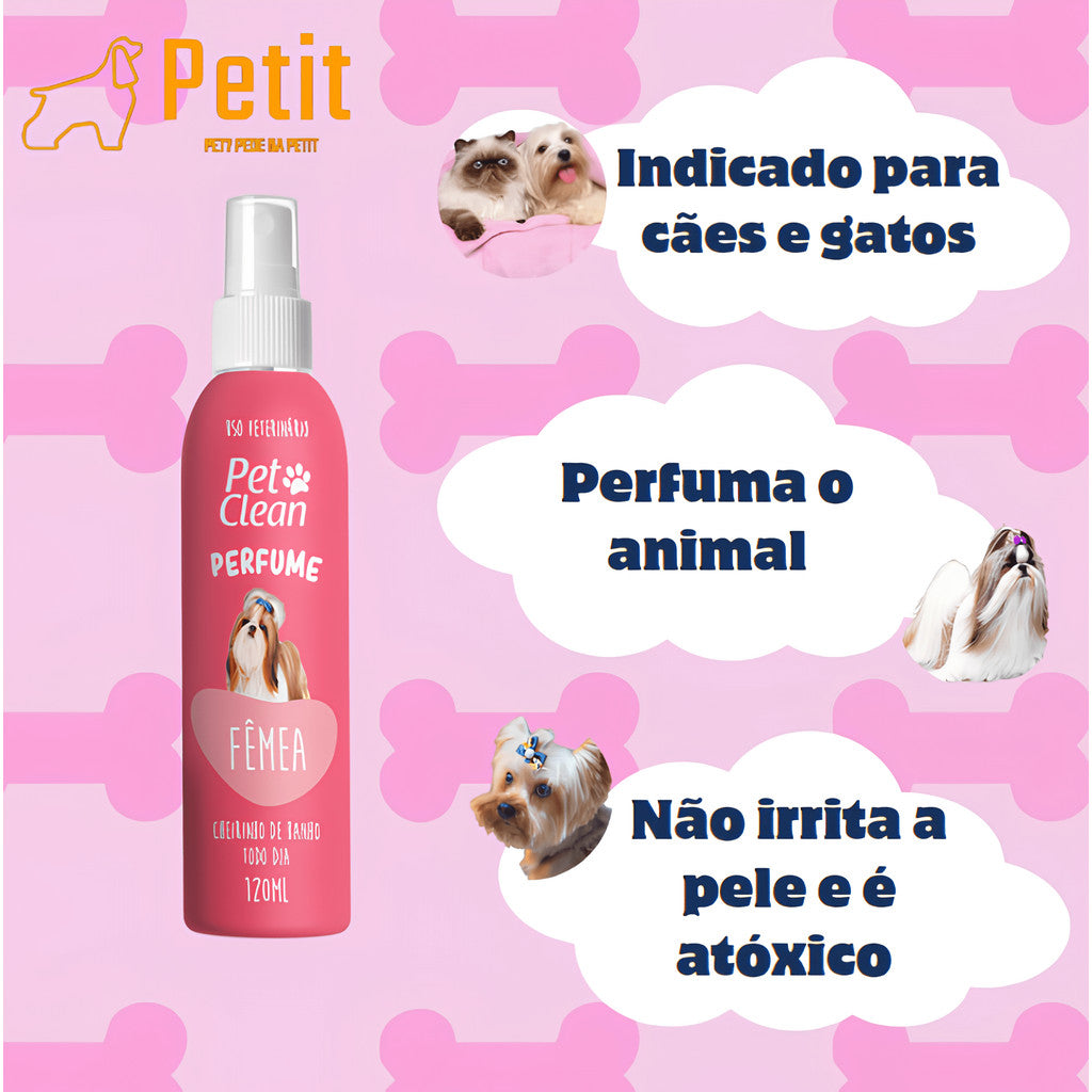 Kit Shampoo 5 em 1 + Condicionador + Perfume para Cães e Gatos